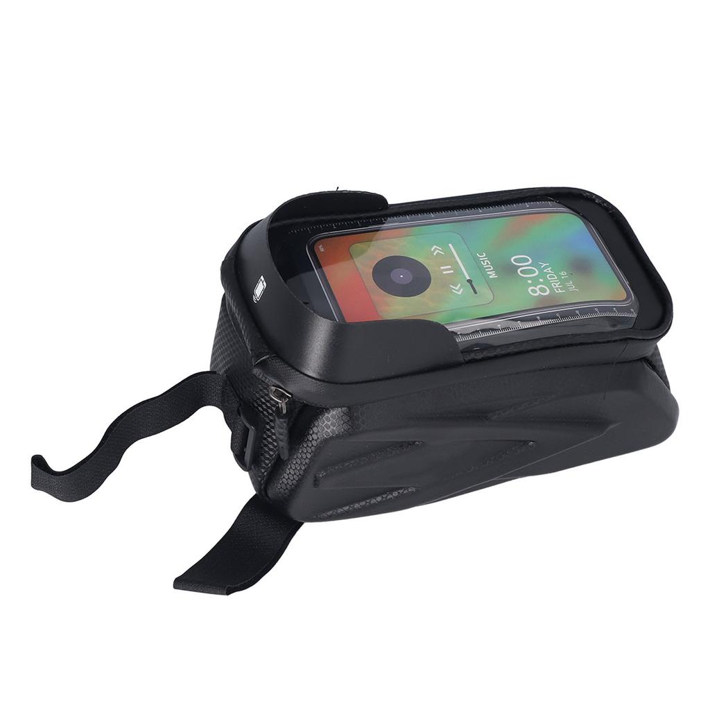 Bike Phone Front Frame Bag Waterproof Touchscreen Bike Phone Mount Top Tube Bag Cycling Pouch for Phone Under 7.2 Inches