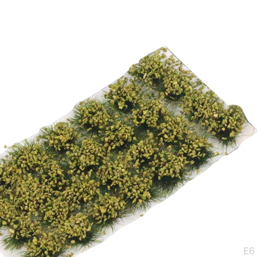 2 Bushy Tufts Lowland Shrubs Tuft Model Kit Resin Static Scenery for Train Landscape Railway