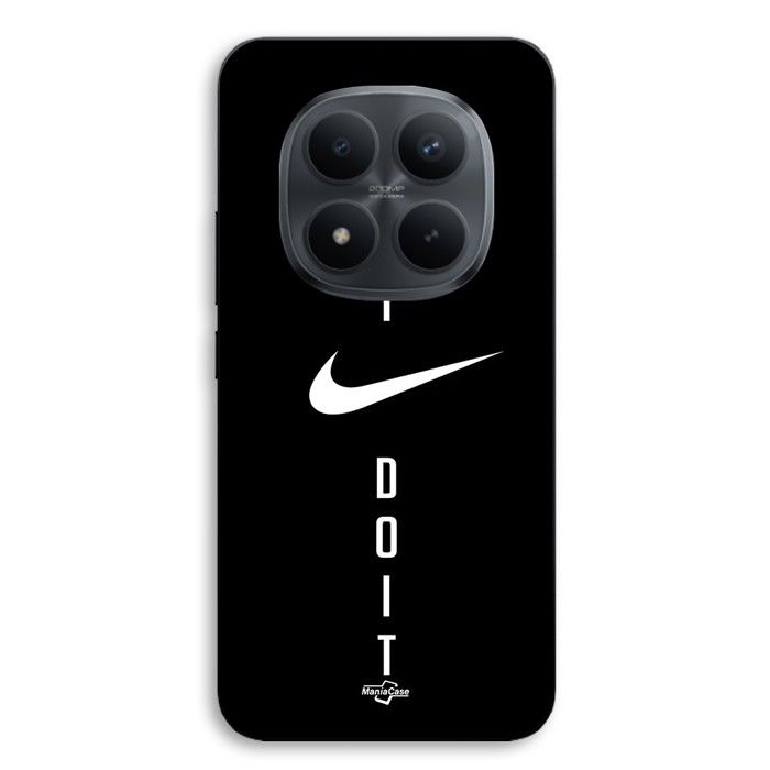 Coque de téléphone - MANIACASE - Xiaomi Redmi Note 15 Pro 5G - Silicone TPU - Noir - Nike Just do it noir