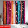 Colorful Bead Patterns Print Drapes Room Darkening Window Curtains for Home Decor,Rod Pocket Blackout Curtains Bedroom