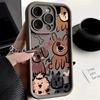 Cute Black Cat Personalized phone case iphone16pro For iPhone 16 15 Pro Max 16E 14 13 12 11 16Plus Silicone Soft Shell