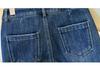Stylish Rhinestone Embroidered Micro-Flare Jeans with Fleece Lining for Petite Women, 2026 Spring/Winter Collection.