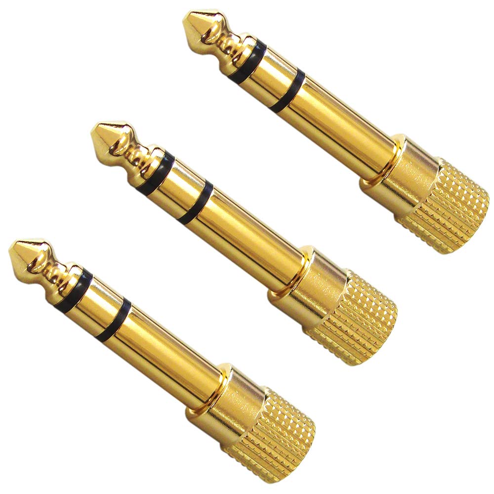 

Fuji Parts стерео мини-штекер стерео стандартный штекер переходник набор из 3 шт. 3,5 мм (женский) - 6.3mm (мужчина) АС-666-3П