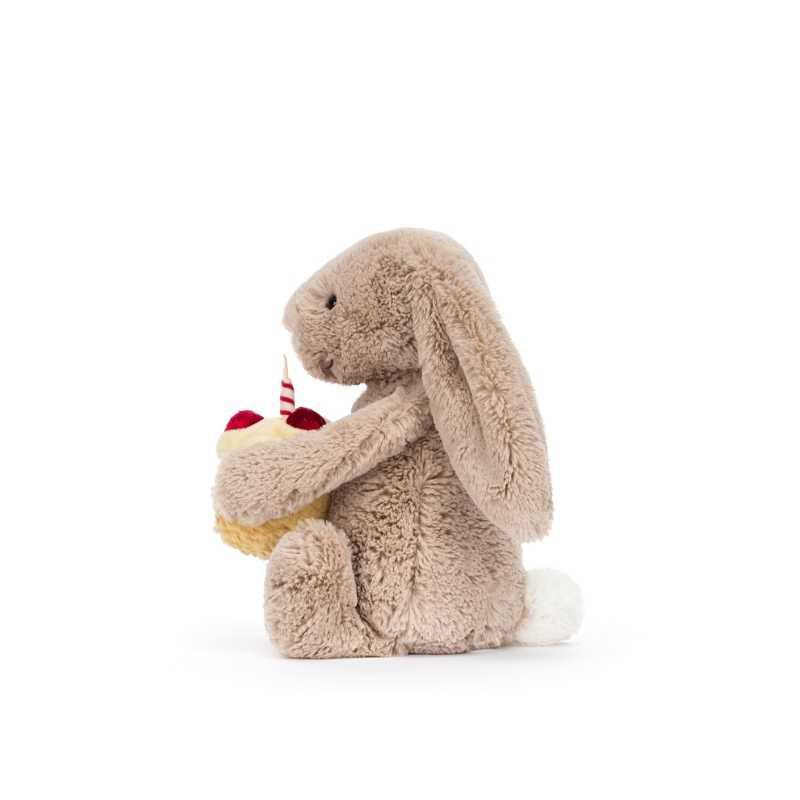 JELLYCAT shy beige bonnie rabbit cute plush doll sitting height 23cm high