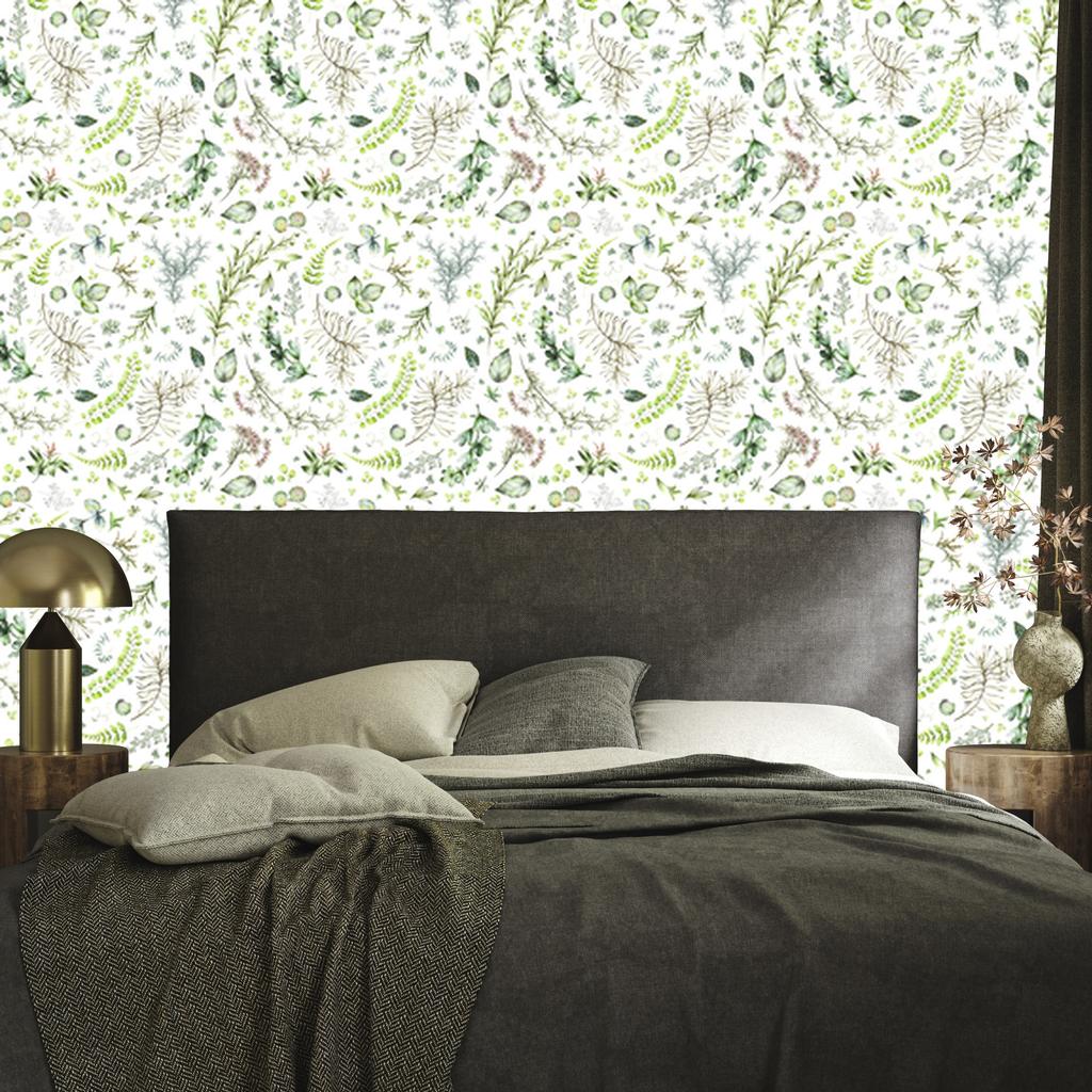 Wallpaper Leaves of different types for living room and bedroom 50x1000