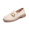 Mary Jane Loafers Women's  Spring British Style Casual Shallow Mouth Student Single Shoes Small Fragrant Wind Side Buckle Small Leather Shoes