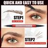 Red Tube Double-Headed Binary Eyebrow Pencil Waterproof And Non-Smudging Natural Wild Bionic Eyebrow Two-In-One Eyebrow Pencil