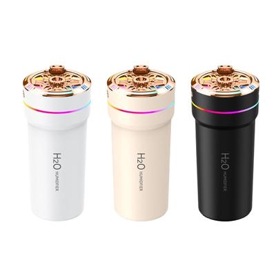USB Smart Car Air Freshener Humidifier Compact for Desktop Multifunctional Various Spray Modes 2.8x6.3inch with Colorful Lights