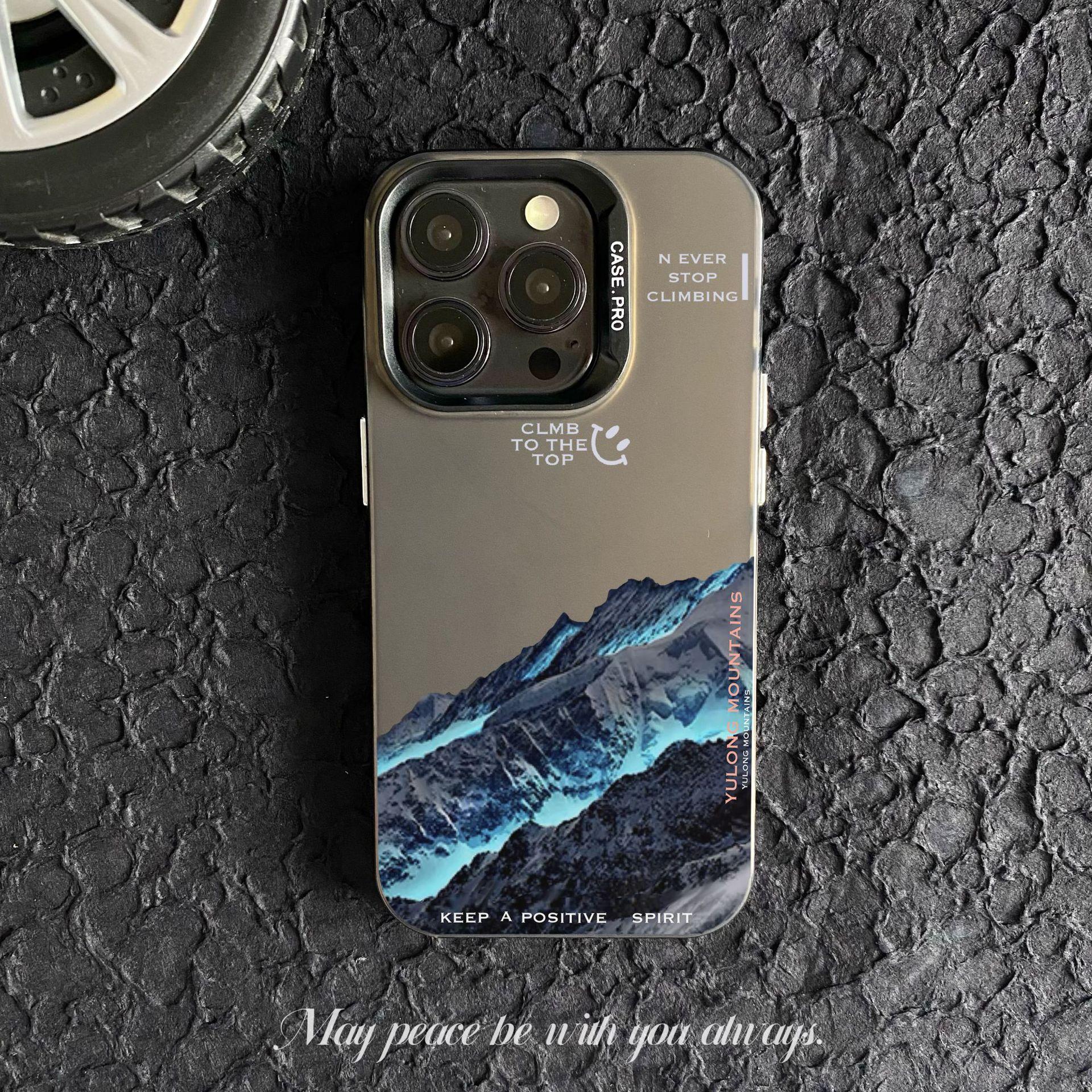 

Snow Mountain Landscape for Mobile Phone Shell for Iphone 15/Iphone14plus/13promax/12 Silicone Soft Case 11/X/Xrim iphone11
