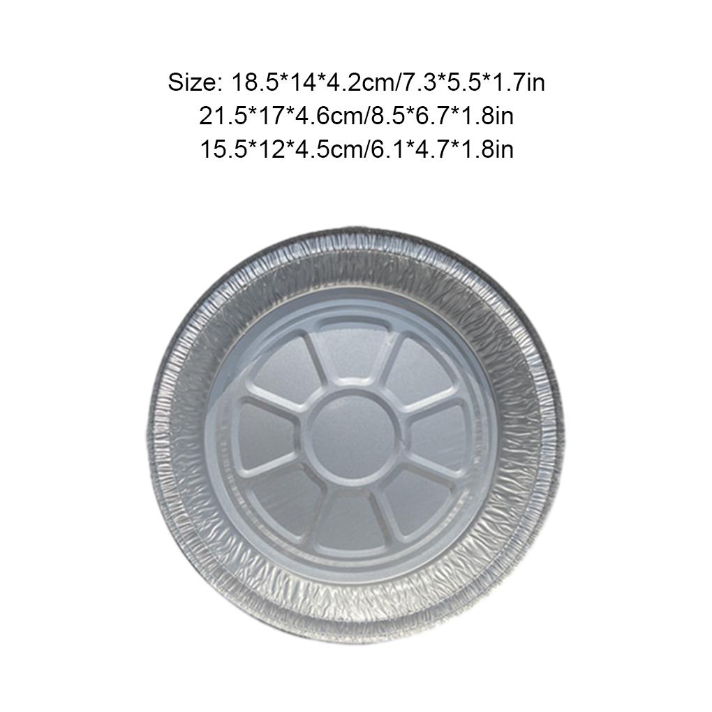 Disposable Aluminum Foil Plates Convenient And Flame-retardant Aluminum Foil Tray Multifunctional