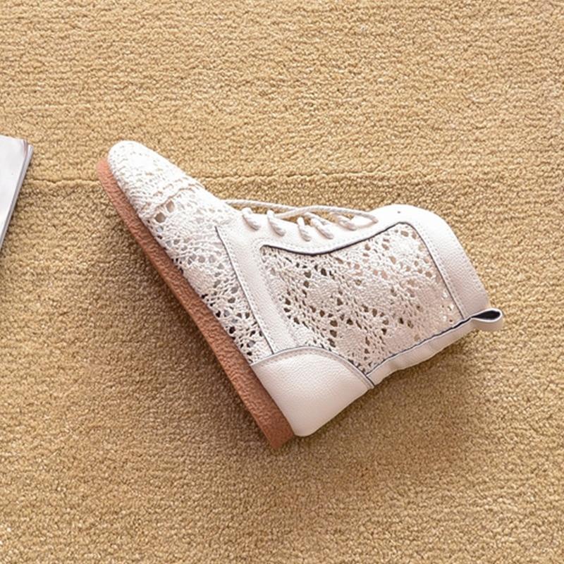 Summer Shoes Women Flat Fashion Sneakers Cut-Outs Brand Ladies Holes Shoes Pink Black White