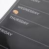 Magnetic erasable whiteboard menu board black refrigerator magnet for task list and weekly schedule