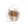 2Pcs Wood Sauna Bucket Small Handcrafted 5 Inch Wooden Spa Bucket Bath Salt Storage Sauna Accessories Steam Room Relaxation