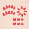 Wearing Nail Piece Red Gradual Change Nail Piece Simple European And American Fake Nail Removable Nail Piece 30 Pieces
