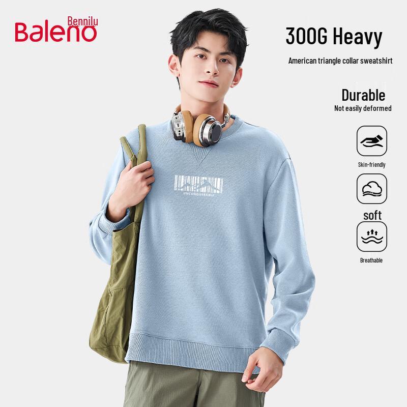 

Baleno Men s Heavyweight Triangle Collar Crewneck Sweatshirt L