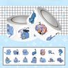 500 Stickers/Roll Cool Witch Hunter Group Big Cat Stickers - Decorative Decals for Notebooks, Phone Cases(Anime Worlds Store)
