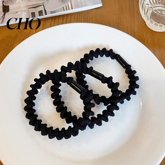 Comfortable Hair Ropes 3Pcs Women Ties Thread Texture High Elasticity Bands Versatile Accessory No Scalp Irritation Ponytail Holder Accessories