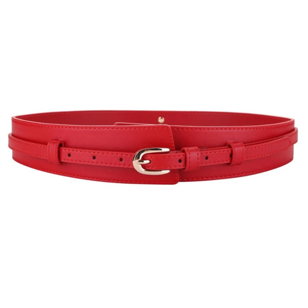 Belt Waist Corset Belt PU Leather PU Leather Waistband Simple Wide Cummerbund Women