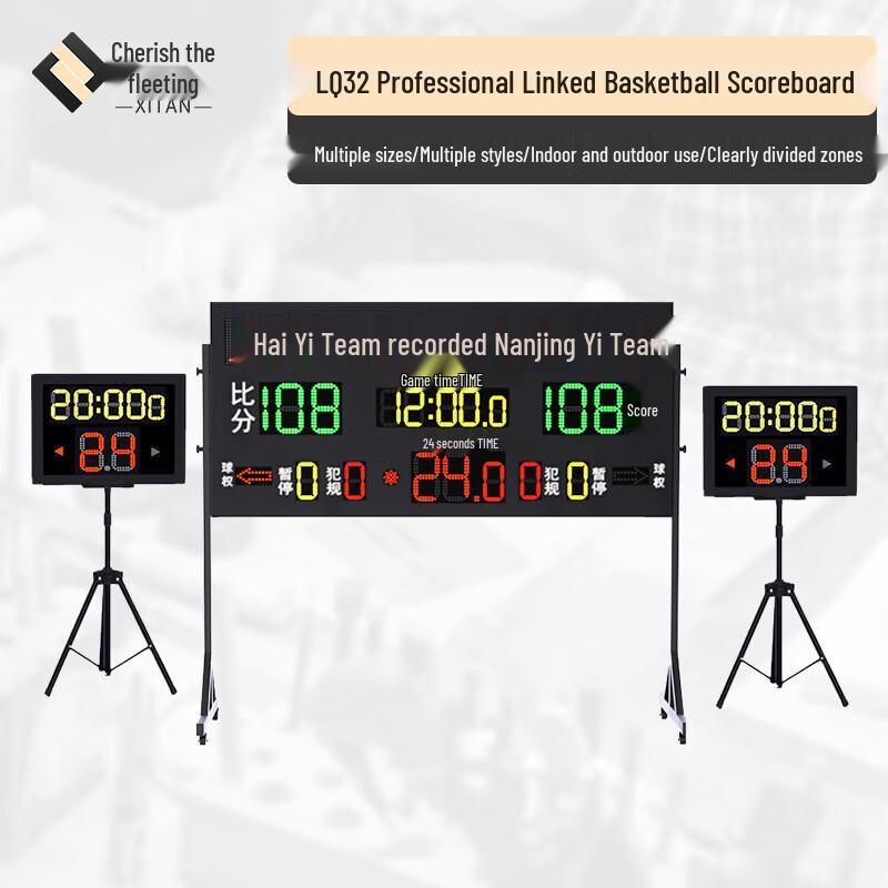 Portable Wireless Basketball Scoreboard & 24-Second Shot Clock