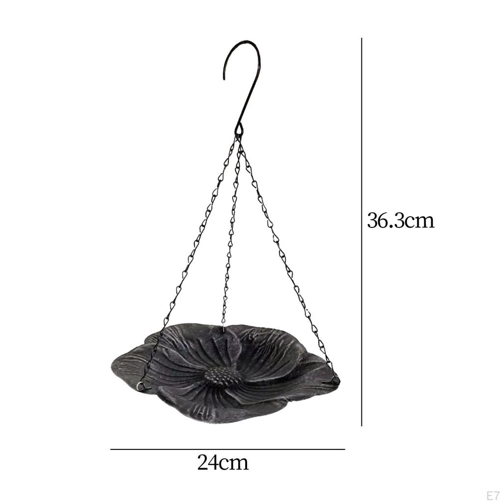 Hängen Vogel Feeder Lebensmittel Container Bad Floral Decor Robust Garten Dekoration Eisen für