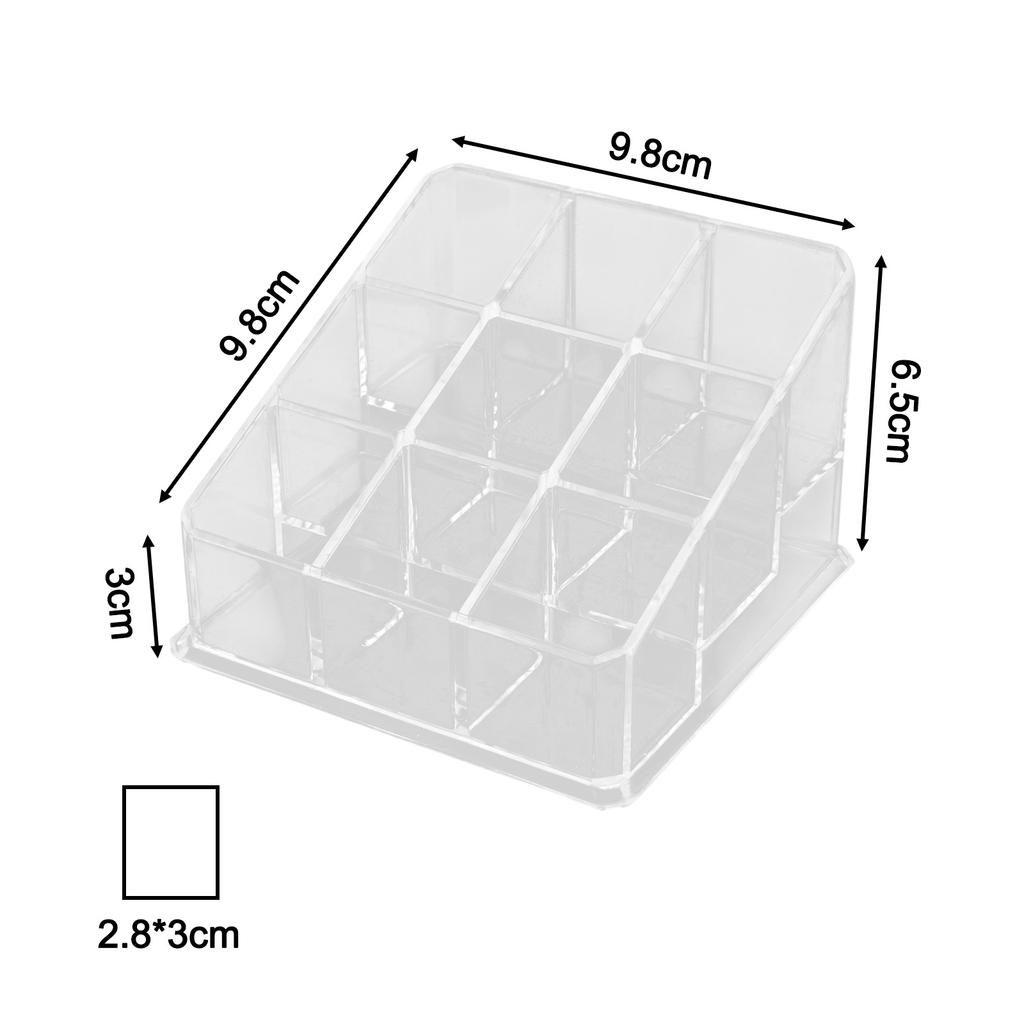 1PC Makeup Lipstick Case Makeup Organizer Storage Box Lipstick Display Stand Holder Jewelry Storage Box