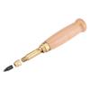 Wooden Handle Screw Auto Hole Punch Leather DIY Hand Craft Stitching Tool with 1.5-4mm Tips