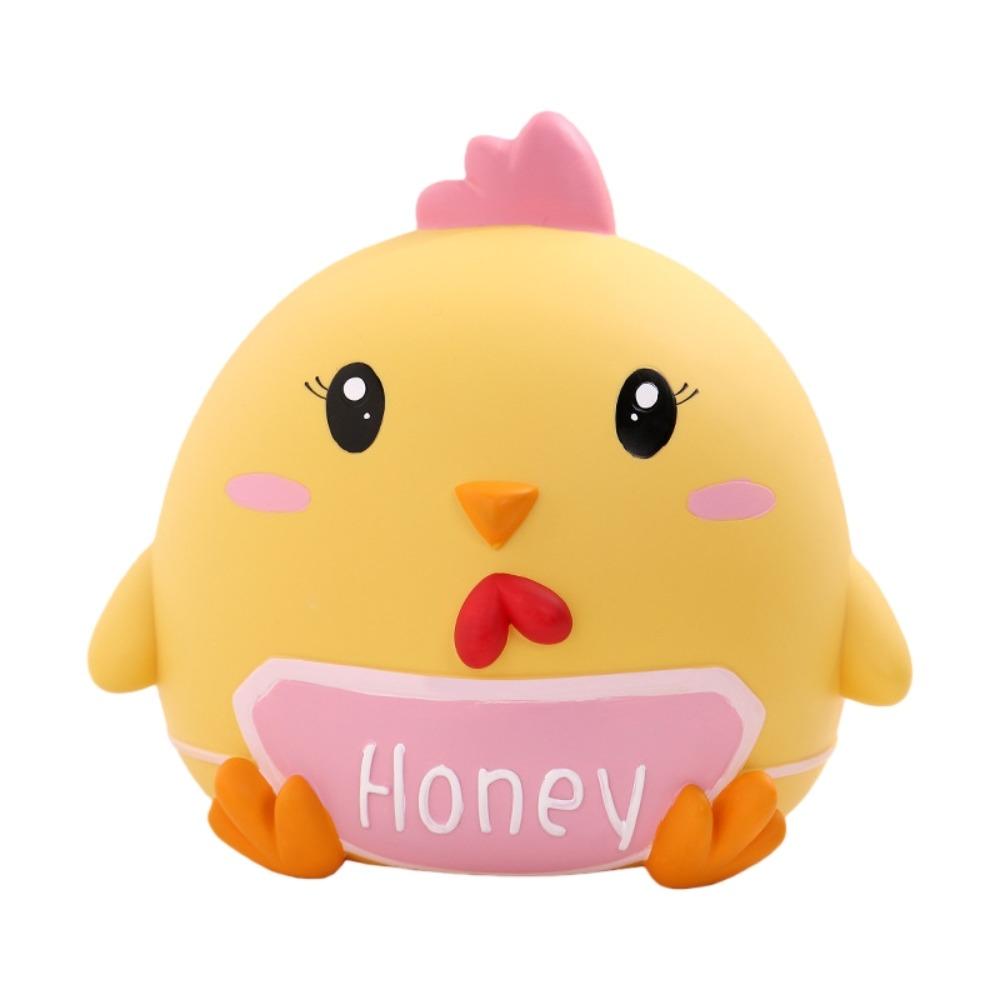 Little Yellow Chicken Pig Money Jar Cartoon Animal Coin Saving Box Valentine's Day