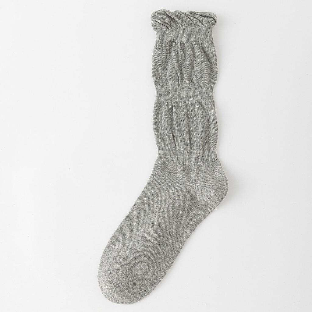 Ladies Fall Versatile Lace Bubble Mouth Preppy High Tube Stack Socks