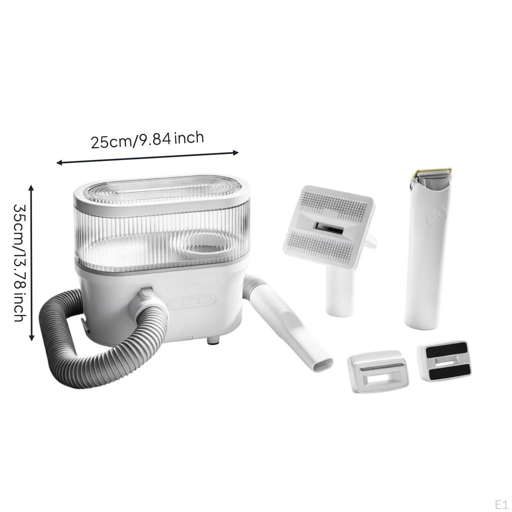 Pet Grooming Kit with Vacuum Detachable Dog Hair Trimmer