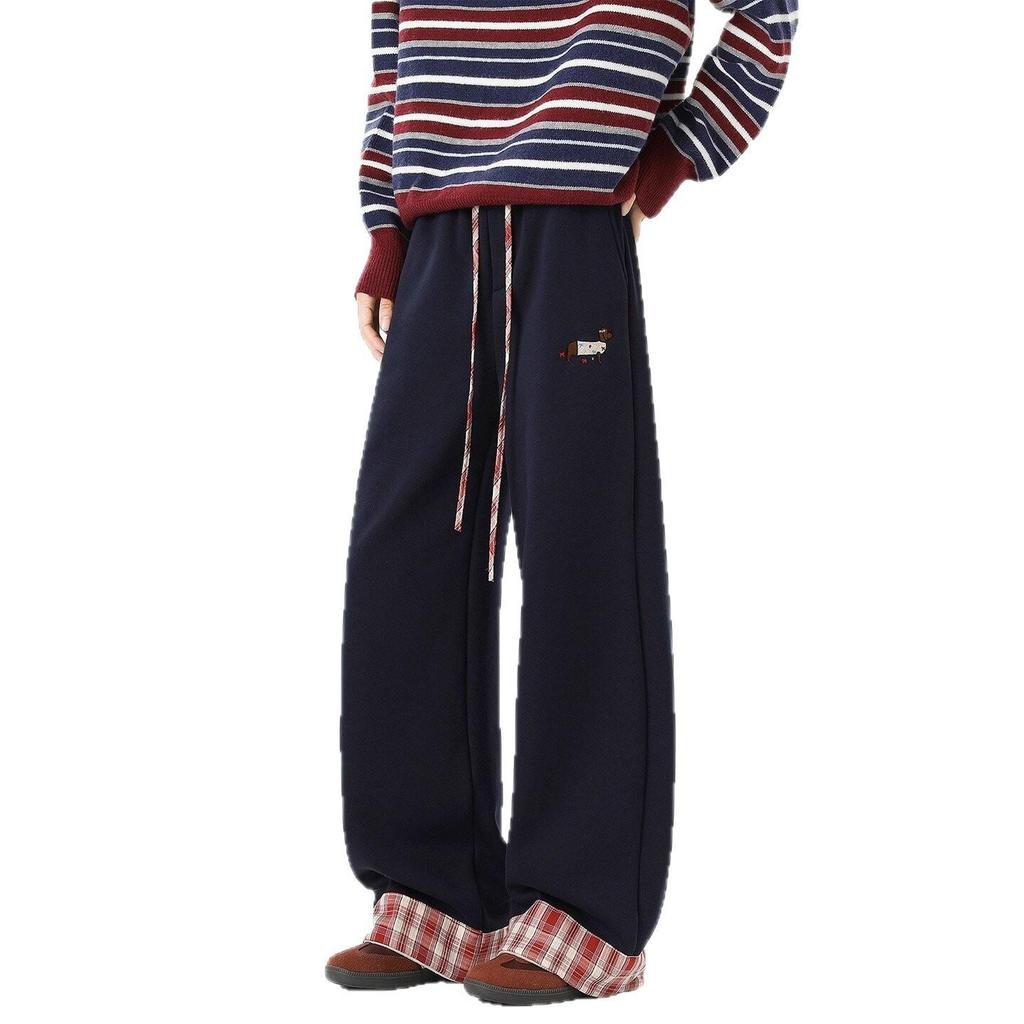 Women's Spring 2026 Designer Loose Fit Sports Sweatpants - High-End Lazy American Style