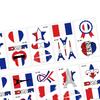 10x France Paris Day Flag Stickers Label Women Men Kids Party Favor