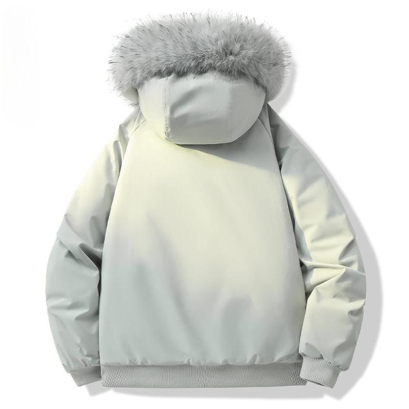 Herr Vinter Varm Parka Kappa Tjock Huva Bomullsvadderad Jacka Höst Vinter Utomhus Päskrage Jacka Herrkläder