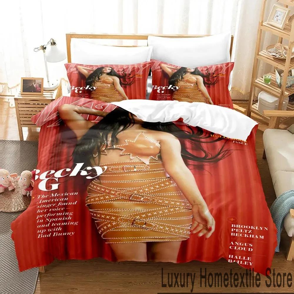 3D Print Becky G Bedding Set Twin Queen King Size Duvet Cover Pillowcase for Boys Girls Adult Home Textile