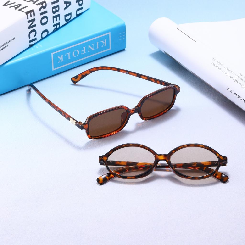 2pcs European and American style men's and women's Y2K fashionable sunglasses, trendy and versatile, summer sun shading, sun pro