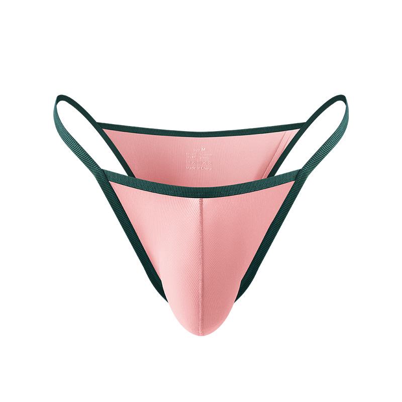 Síťované pánské prodyšné letní slipy z ledového hedvábí - Průhledné a tenké trojúhelníkové spodní prádlo