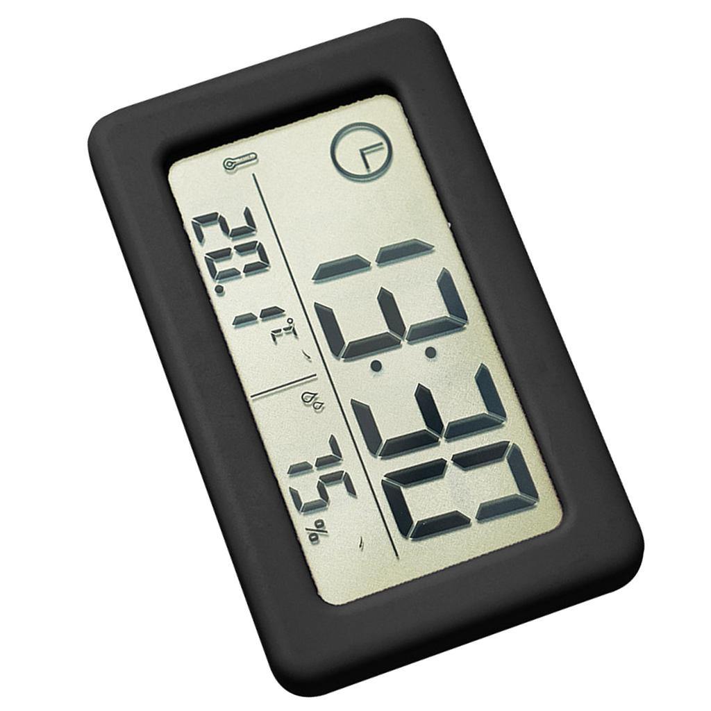 Electronic Clock Featuring Large LCD Display and Accurate Temperature Humidity Meter Sensor