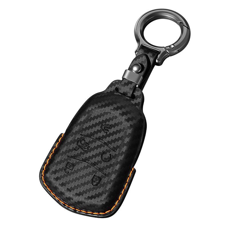 For Cadillac Xt5 Carbon Fiber Xt4 Xt6 Xts Ct4 Ct5 Ct6 Atsl Srt Shell Gt4 Car Key Cover