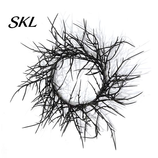 Halloween Thorns Wreath Wreath, Realistic Spiked Branches, Horror Theme Decoration, Branch And Thorn Dead Spooky for Haunted House Decor Scary Window