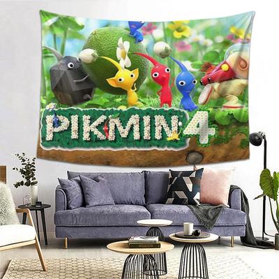 Pikmin Tapestry Decoration Art Aesthetic Tapestries for Living Room Bedroom Home Wall Cloth Wall Hanging