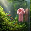 Aquarium Shrimp Resting Floating Cave Scratch Resistant Betta Hideout Lightweight Fish Tank Decor for Freshwater Tanks