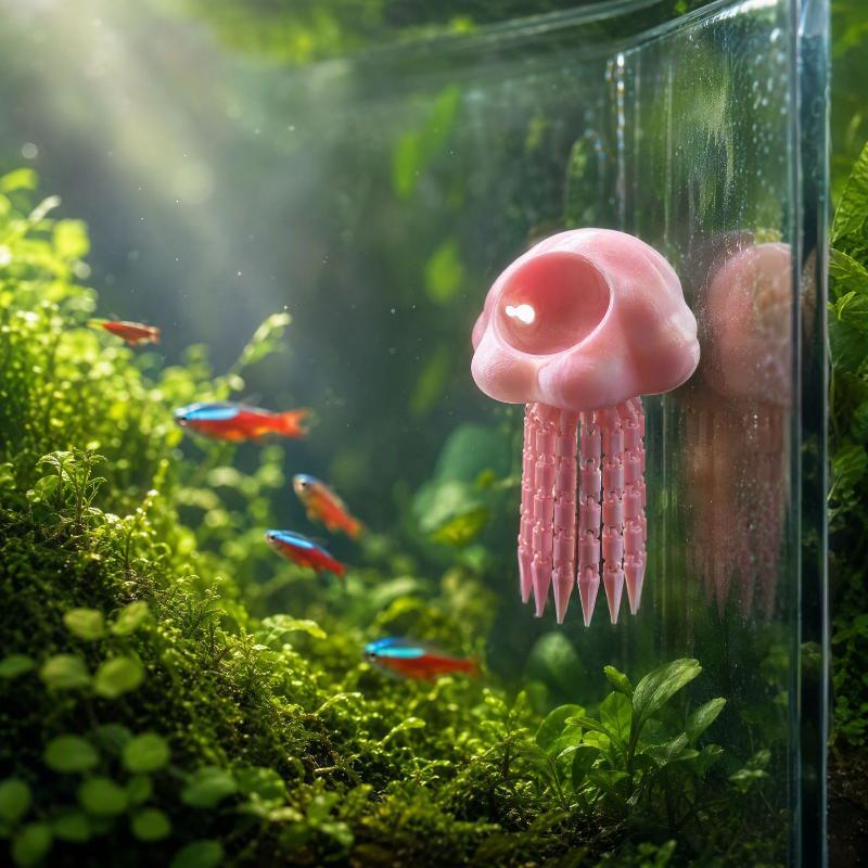 Aquarium Shrimp Resting Floating Cave Scratch Resistant Betta Hideout Lightweight Fish Tank Decor for Freshwater Tanks