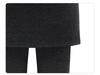 Women's Plus Size Fleece-Lined Hip-Wrap Culottes Leggings - Warm, Slimming, Small Leg Fit for Autumn/Winter