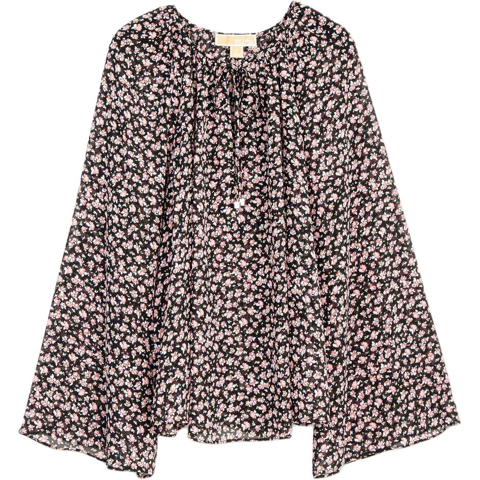 Michael Kors All Over Print Loose Long Sleeve Shirt Women shirts Pink MS540R0H81-1007 S