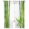 Grüne Bambus Zen Pflanze Weiße Tüll Vorhänge für Wohnzimmerdekoration Fenster Vorhang für Schlafzimmer Voile Organza Drapierungen