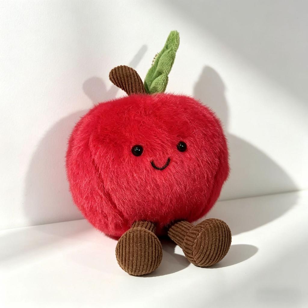 Fruit and vegetable pendant toys, soothing dolls, plush key chain pendants, finished products, ideas, package hanging dolls.