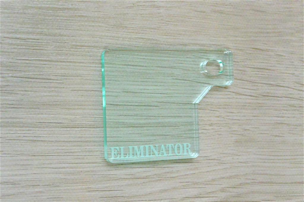 QJ-50-1 ELIMINATOR Glass-Style Self Responsibility Checker Plate Thickness 0.2 Inch (5 Mm) Eliminator 125 Exterior Fenderless Custom Parts