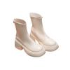Thick Soled High-heeled Boots Women's Autumn Winter New Style  Simple Comfortable Wear-resistant Versatile Short Boots