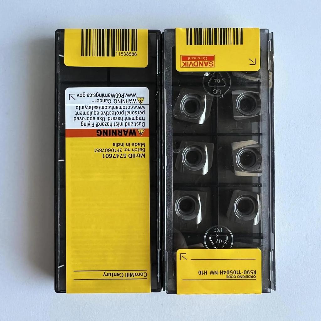 Original Sandvik / R590-110504H-NW H10 / CNC lathe carbide blade 10 PCS