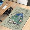 Custom Name Trash Truck Printed Carpet, for Office Chair Living Room Bedroom Kitchen Room Decor Gifts.