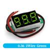 Javino DC 0-100V LED Digital Voltmeter 0.28" 0.36" Red Green Blue Voltage Detector for Car 12V Mobile Power